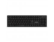 SVEN KB-C2100W, Wireless Keyboard, 2.4GHz, Multimedia Keyboard (104 keys), Low battery indicator, USB, Black, Rus/Ukr/Eng